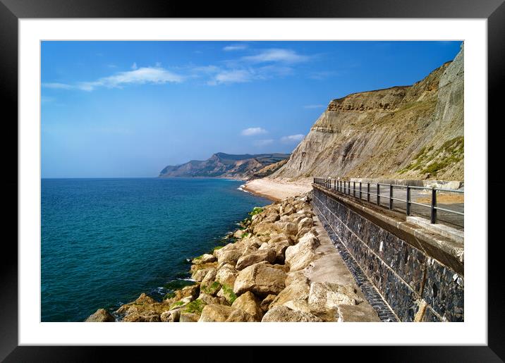 Jurassic Coast from West Bay Framed Mounted Print by Darren Galpin