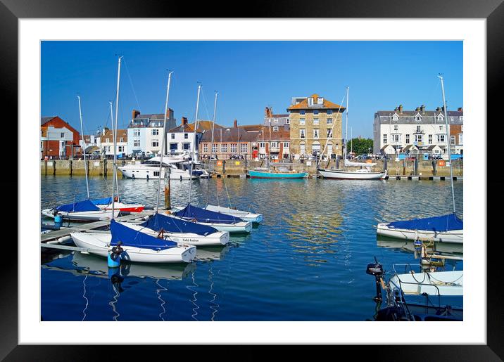 Custom House Quay,  Weymouth Framed Mounted Print by Darren Galpin