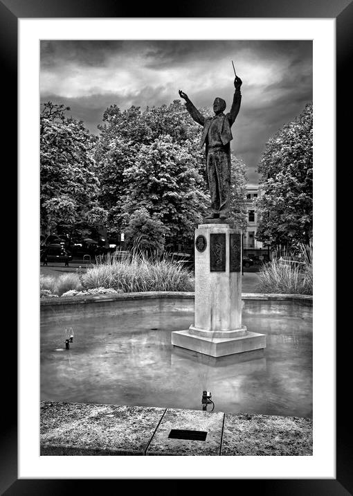 Gustav Holst Statue, Cheltenham Framed Mounted Print by Darren Galpin