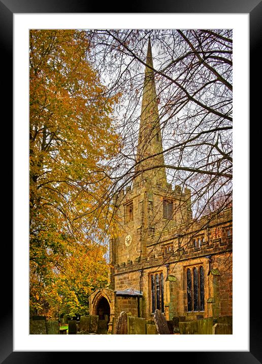 All Saints Church, Ashover Framed Mounted Print by Darren Galpin