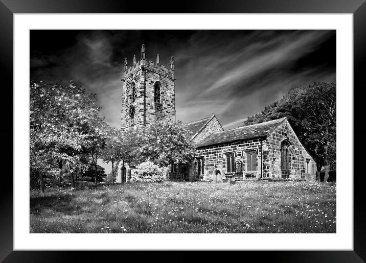St Michael's Church, Emley   Framed Mounted Print by Darren Galpin