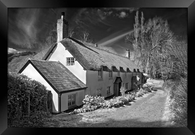 Dunster Cottage Framed Print by Darren Galpin