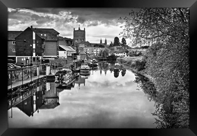 River Avon at Tewkesbury   Framed Print by Darren Galpin
