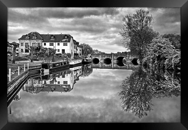 River Avon at Tewkesbury   Framed Print by Darren Galpin