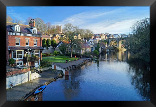 River Nidd at Knaresborough  Framed Print by Darren Galpin