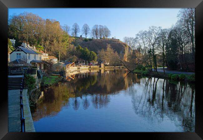 River Nidd and Knaresborough Castle Framed Print by Darren Galpin