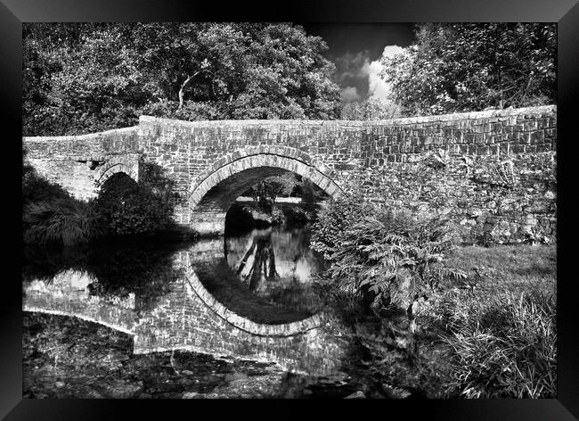 Huckworthy Bridge & River Walkham Framed Print by Darren Galpin