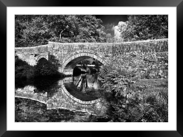 Huckworthy Bridge & River Walkham Framed Mounted Print by Darren Galpin