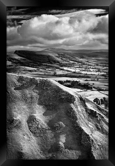 Winnats Pass & Hope Valley     Framed Print by Darren Galpin