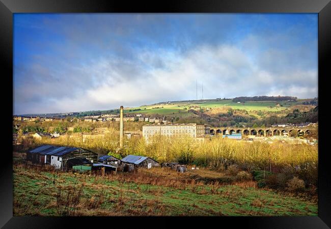 Slaithwaite View Framed Print by Darren Galpin