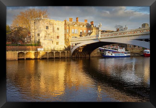 Lendal Tower and Bridge  Framed Print by Darren Galpin