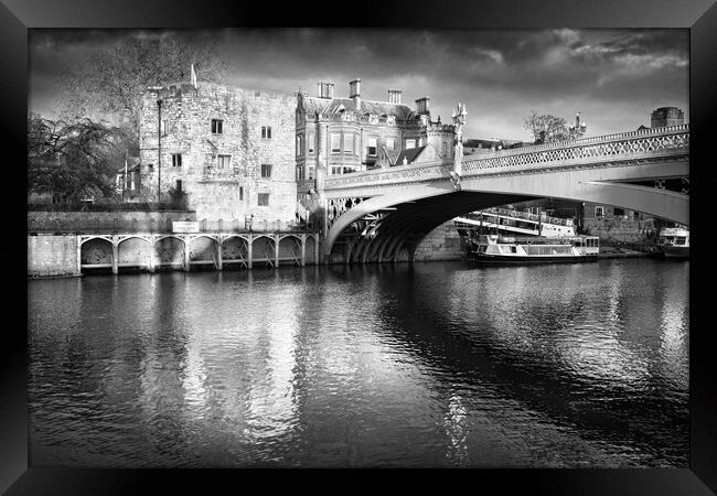 Lendal Tower and Bridge  Framed Print by Darren Galpin