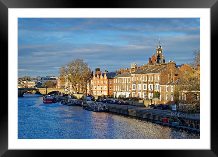 River Ouse & York Skyline  Framed Mounted Print by Darren Galpin