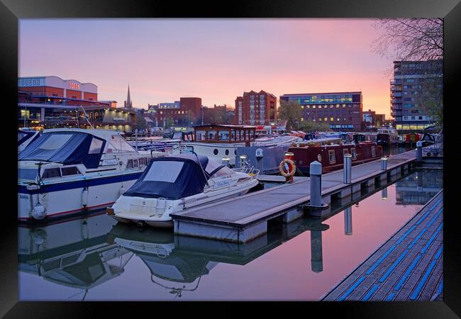 Brayford Pool Sunrise Framed Print by Darren Galpin