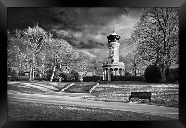 Locke Park Tower Barnsley  Framed Print by Darren Galpin