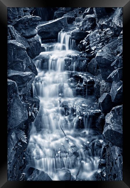 Endcliffe Park Waterfall Framed Print by Darren Galpin
