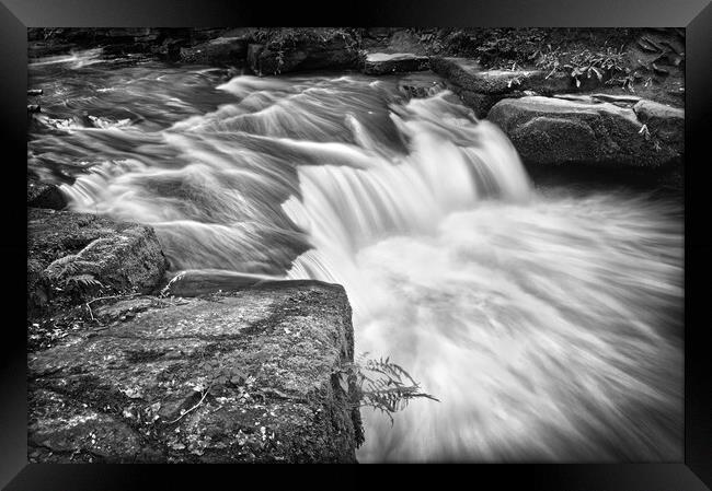 Rivelin Waterfall Framed Print by Darren Galpin