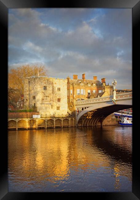 Lendal Tower and Bridge  Framed Print by Darren Galpin