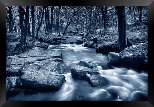 Golitha Falls Framed Print by Darren Galpin