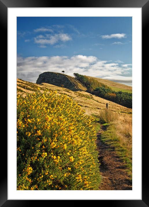Footpath to Back Tor Derbyshire Peak District  Framed Mounted Print by Darren Galpin