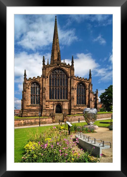 Rotherham Minster & Heart Of Steel Framed Mounted Print by Darren Galpin