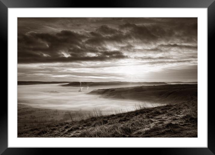 Hope Valley Sunrise Framed Mounted Print by Darren Galpin