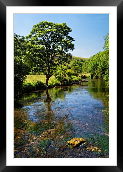 River Wye near Monsal Dale  Framed Mounted Print by Darren Galpin