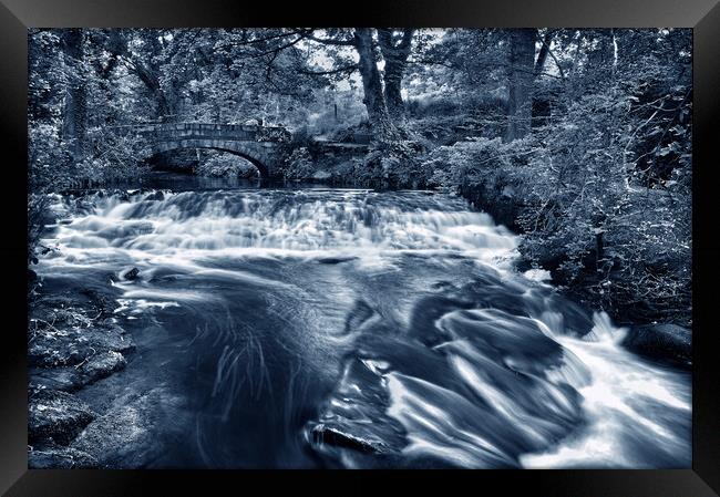 Rivelin Packhorse Bridge & Weir  Framed Print by Darren Galpin