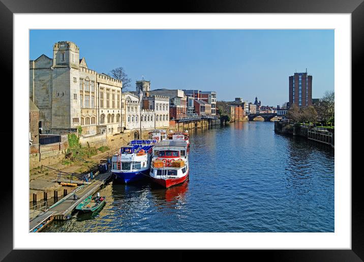 River Ouse from Lendal Bridge, York  Framed Mounted Print by Darren Galpin