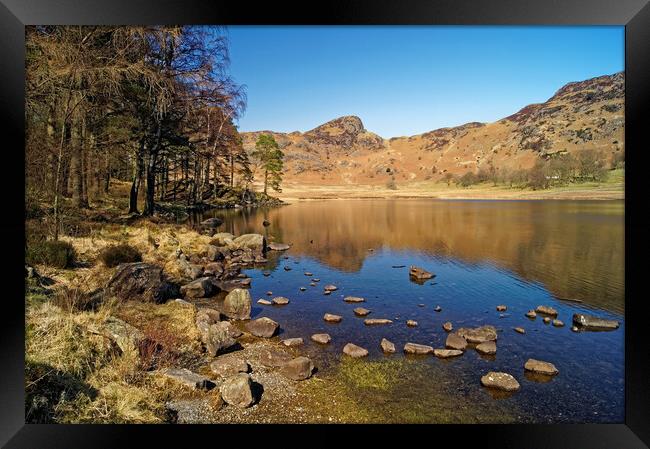 Blea Tarn Lake District Cumbria Framed Print by Darren Galpin