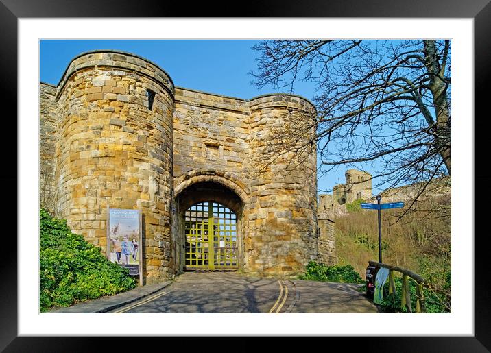 Scarborough Castle Framed Mounted Print by Darren Galpin