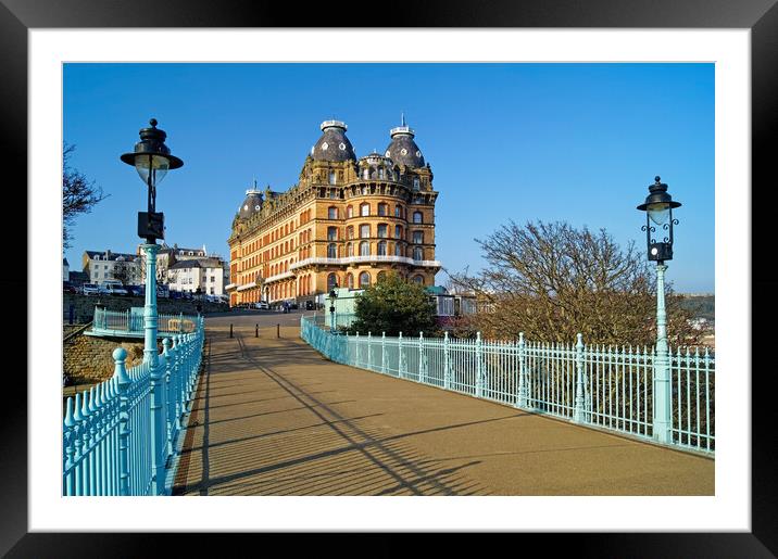 Grand Hotel from Spa Bridge, Scarborough Framed Mounted Print by Darren Galpin
