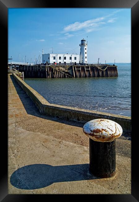 Scarborough Lighthouse North Yorkshire  Framed Print by Darren Galpin