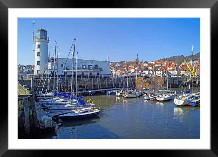 Scarborough Lighthouse, North Yorkshire Framed Mounted Print by Darren Galpin