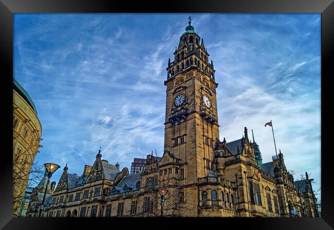  Sheffield Town Hall,  South Yorkshire  Framed Print by Darren Galpin