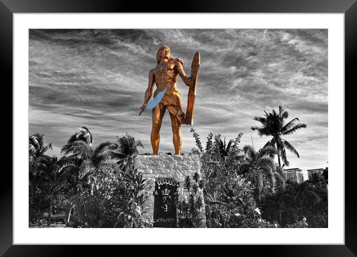 Lapu Lapu Statue, Mactan Island  Framed Mounted Print by Darren Galpin