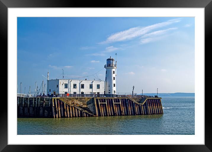 Scarborough Lighthouse North Yorkshire Framed Mounted Print by Darren Galpin