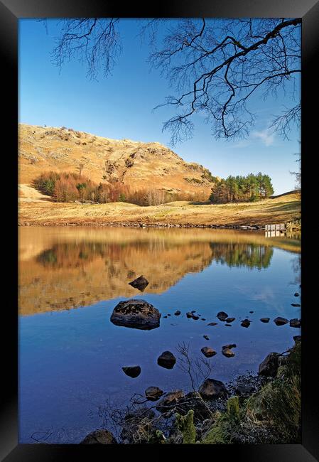 Blea Tarn Lake District Cumbria  Framed Print by Darren Galpin