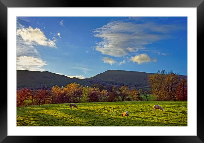 Hope Valley and Great Ridge, Derbyshire, Peak District Framed Mounted Print by Darren Galpin