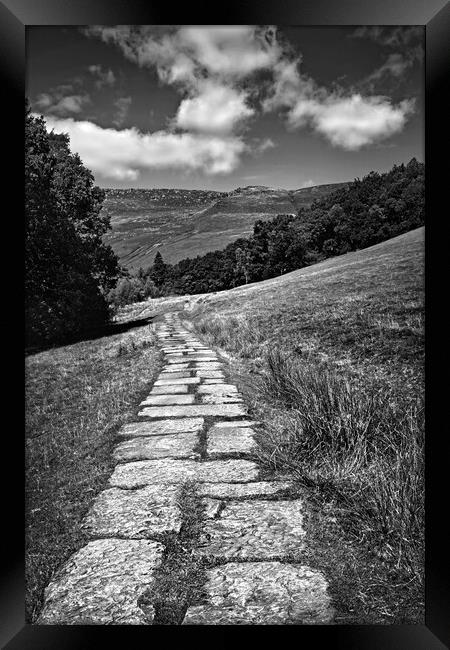   Path to Kinder Scout   Framed Print by Darren Galpin