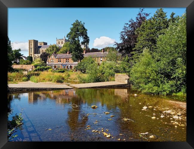 Ripon Cathedral and River Skell Framed Print by Darren Galpin