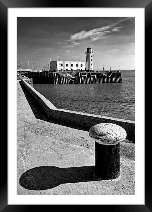 Scarborough Lighthouse North Yorkshire  Framed Mounted Print by Darren Galpin