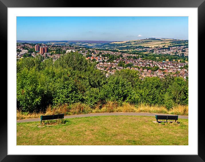 The Bole Hills View, Crookes, Sheffield Framed Mounted Print by Darren Galpin