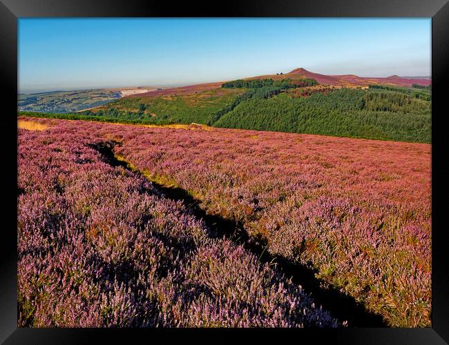 Win Hill from Bamford Edge, Derbyshire, Peak District Framed Print by Darren Galpin