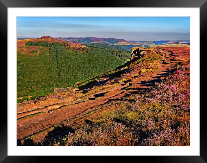 Win Hill and Bamford Edge, Derbyshire, Peak District Framed Mounted Print by Darren Galpin