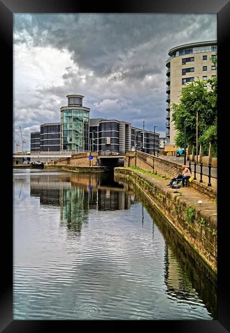 Royal Armouries from Aire and Calder Navigation Framed Print by Darren Galpin