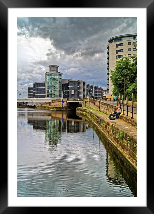 Royal Armouries from Aire and Calder Navigation Framed Mounted Print by Darren Galpin