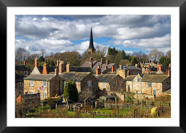 Wentworth Village and Holy Trinity Church Framed Mounted Print by Darren Galpin