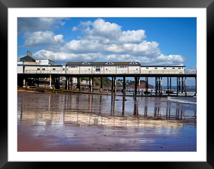 Teignmouth Pier  Framed Mounted Print by Darren Galpin