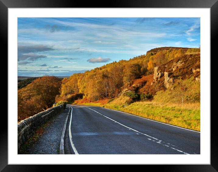 Road to Hathersage Framed Mounted Print by Darren Galpin
